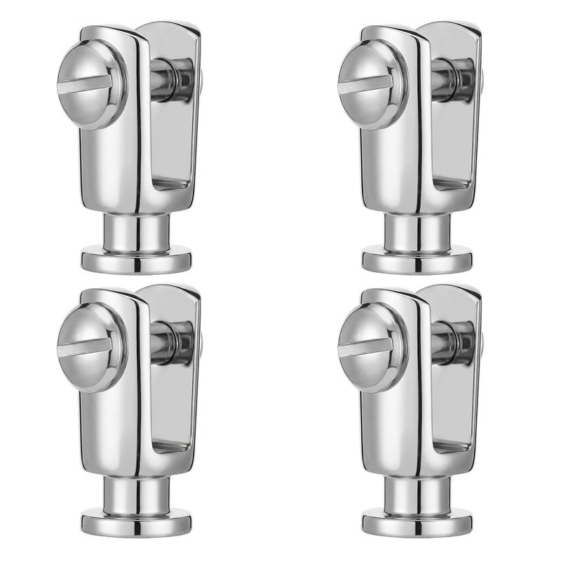 4 Pack Quick Release Bimini Top Deck Hinge with Swivel Pins 316 Stainless Steel Marine Grade Quick Release Hinge Boat Hardware, Post Only