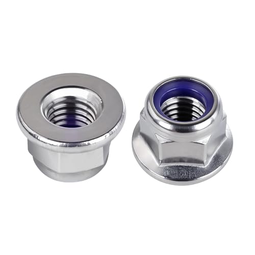 M10-1.5 Hex Flange Nylon Insert Lock Nuts 25pcs HS/LM-04 M10-1.5
