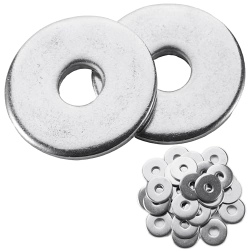 60 Pcs 1/2" Fender Washers Stainless,1/2" ID x1.43 OD x 0.1" Thick 1/2" x 1.43"OD x 0.1"T 60