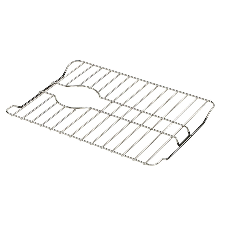 SunnyPoint 304 Stainless Steel Sink Protector Rack With Rear Drain Hole – Rust-Resistant Grid for Kitchen Sink Bottom, Scratch Prevention - Rear Drain Hole Required (16" X 13") 16" X 13"