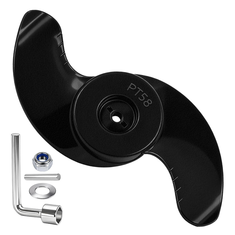 MKP-32 Trolling Motor Propeller Compatible with Minn Kota 3-5/8" Motor Diamete, Weedless Wedge 2 Prop Replacement for 80-202lb Thrust, Replace Part Number 2091160 1865017 1378131