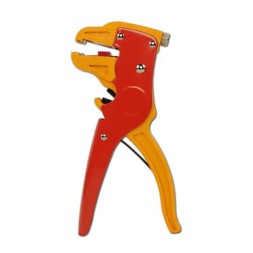 Tecmojo Automatic Wire Stripper and Cutter, 2 in 1 Quick Strip Wire Stripper for Electronic and Automotive Repair, Eagle Nose Pliers, 6.89 Inch, Red