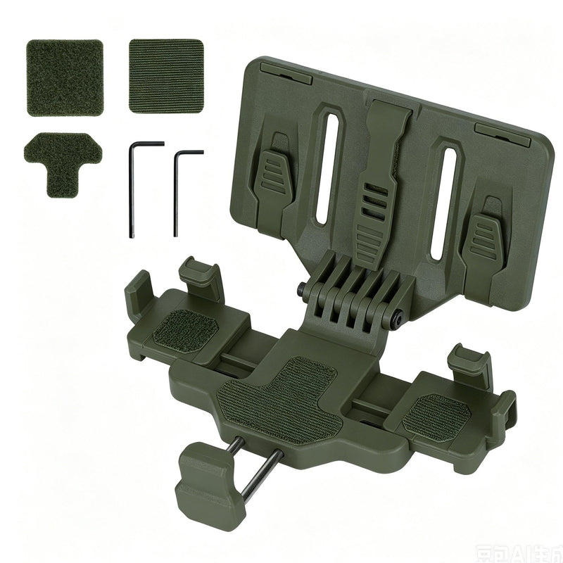 Tactical Phone Holder,MOLLE Phone Chest Mount Holder for 4.7"-7.7" Screens Plate Carrier Phone Mount,Adjust Tactical Gear Plate Carrier Vest Accessories for Tactical,Car,Office Ranger Green