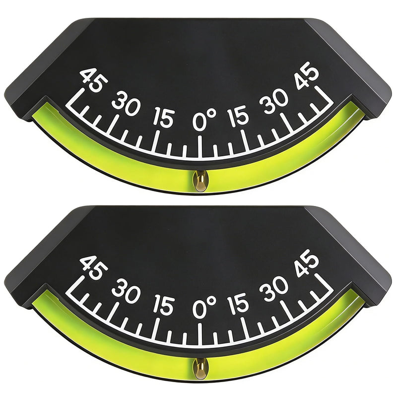 2-Pcs Rv Level Bubble Inclinometer Ball Levels Gauge Leveling Stablilization Clinometer For RV Accessories Exterior Camper Trailer Wide Angle Range (±45°) Levelers 2 PACK