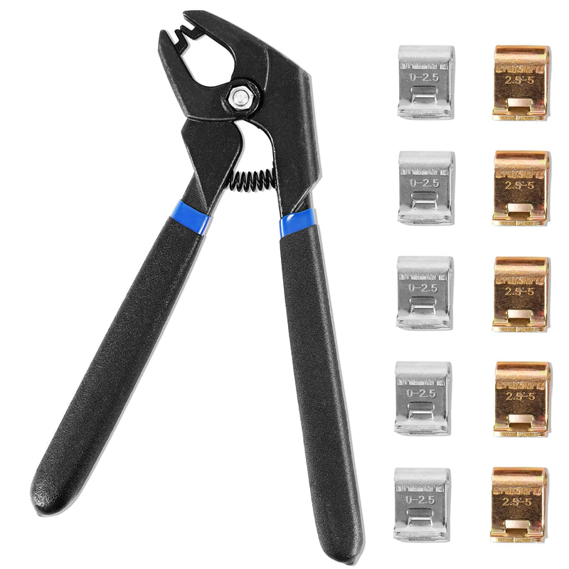 11PCS Panel Fixing Clamps with Pliers, Automotive Body Panel Holding Tools for Welding Clamping, Anti-Rust Sheet Metal Holder for Dent Repair and Bodywork
