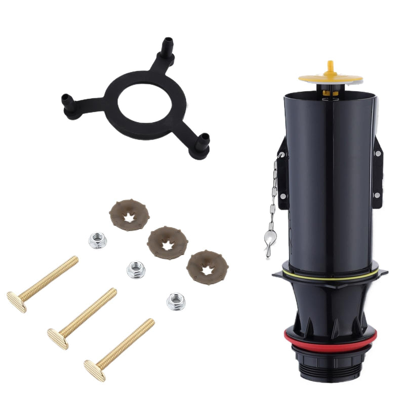 1117210 Canister Flush Valve Kit, Replacement for Kohler 3 Inch Flush Valve, 1.28 GPF Flush Valve Assembly with Gaskets for Wellworth Highline Toilet, Black