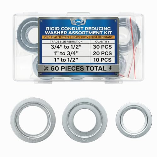 GWNF 60-Piece 3-Size Rigid Conduit Reducing Washer Assortment Kit