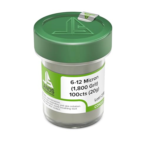 Synthetic Diamond Powder – Multiple Sizes (100cts (20g), 6-12µm (1,800 Grit)) 6-12µm (1,800 Grit) 100cts (20g)