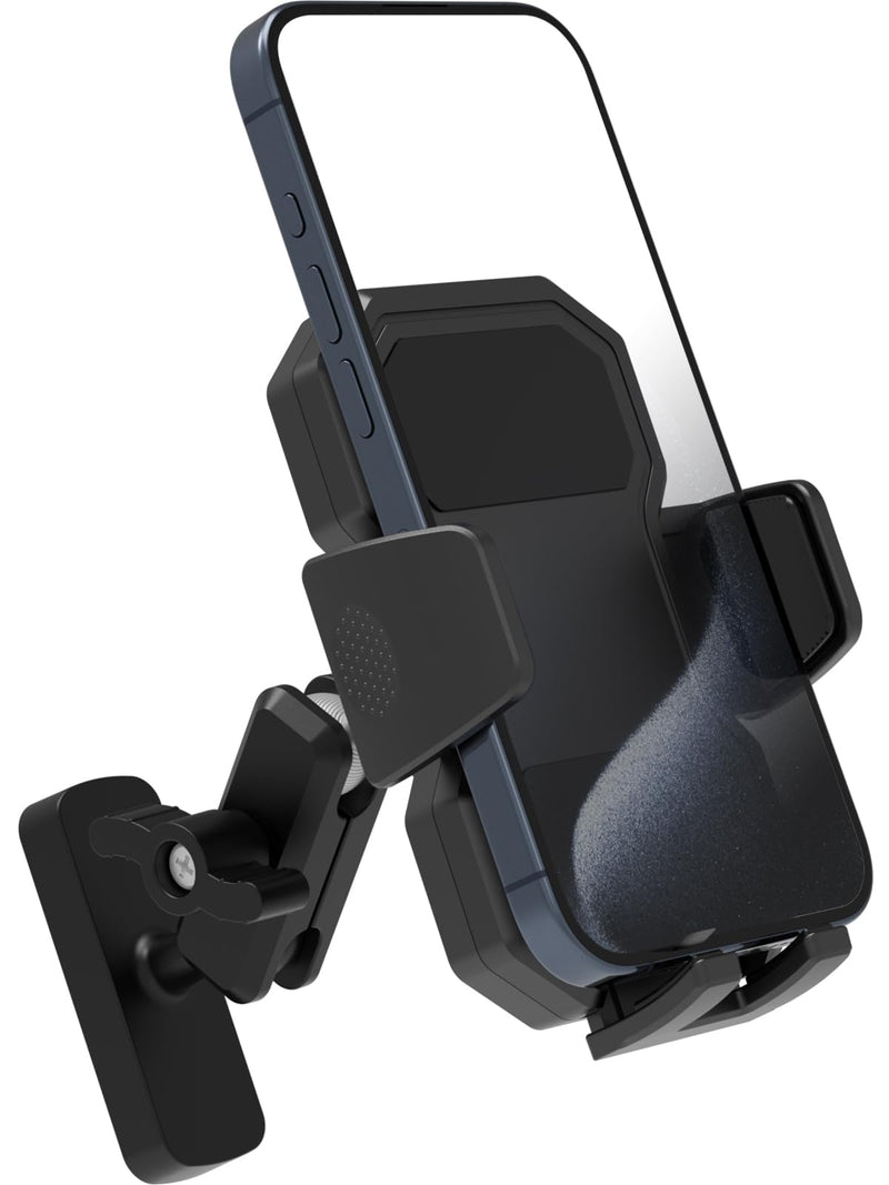 Magnetic Phone Holder for Tractor/Forklift/Excavator | Upgraded N56 Strong Magnet, Adjustable Metal Arm, 360° Rotatable, One-Button Release, 4-7" iPhone/Galaxy/Android