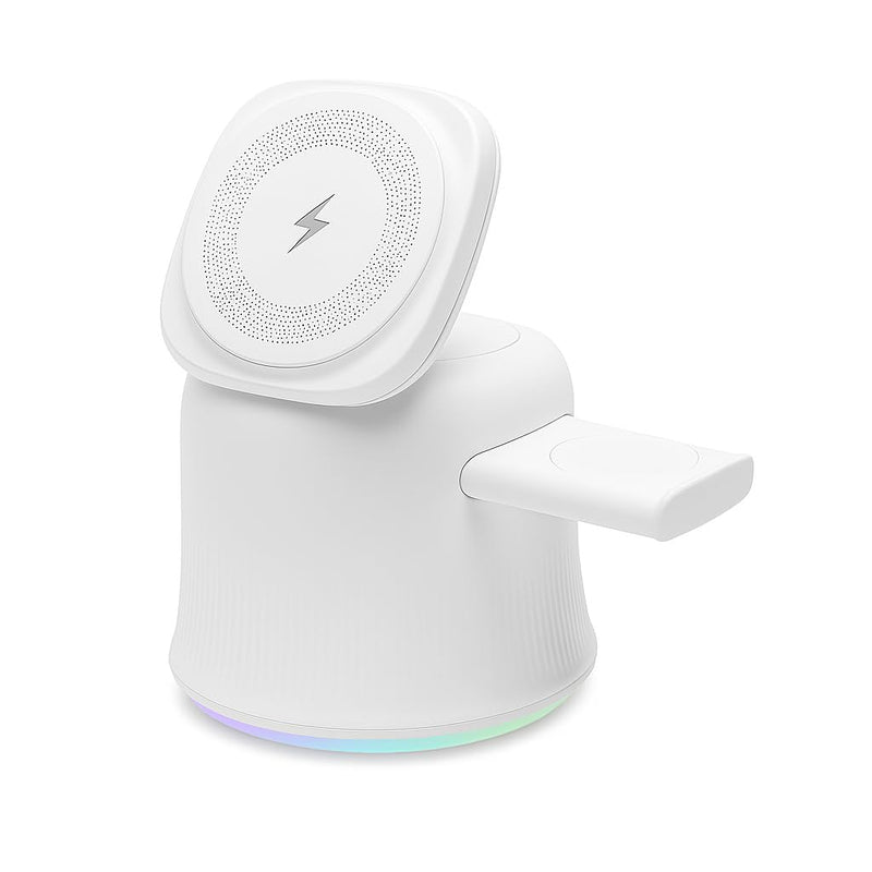 3 in 1 Wireless Charging Station for Apple MagSafe Charger, 15W Fast Magnetic MagSafe Charger Stand for iPhone 17 16 15 14 13 12 Apple Watch AirPods Series, Gifts for Men