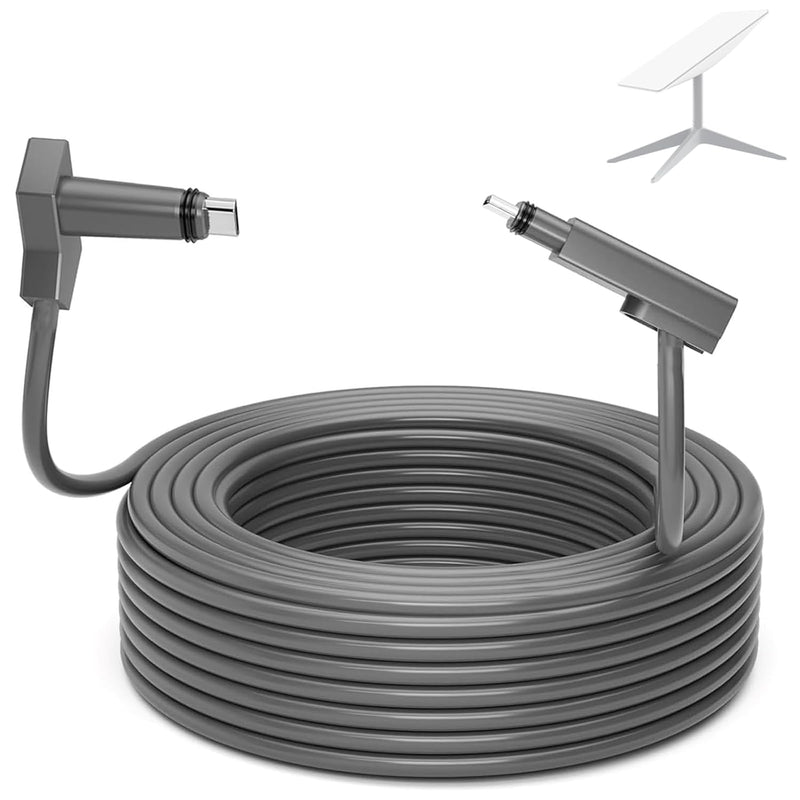 CHGRNLF Gen 2 Cable for Starlink 50FT/15M, Replacement Cable for Star Link V2 Standard Actuated Kit Waterproof Grey
