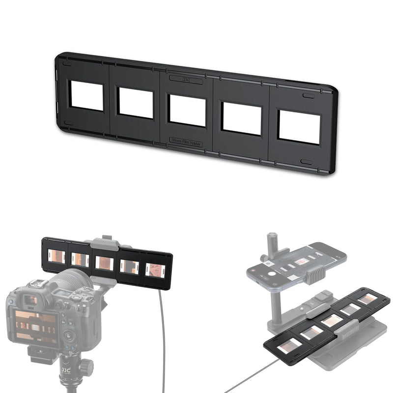 JJC 35mm Photo Slide Mount Holder, Acid-Free ABS Made & Magnetic Closure | Compatible with Film Scanner, Mobile Film Scanner Convert & Negative Film Digitizer, Maintains Film Flat & Stable for Copying 35mm Slide Mount Holder