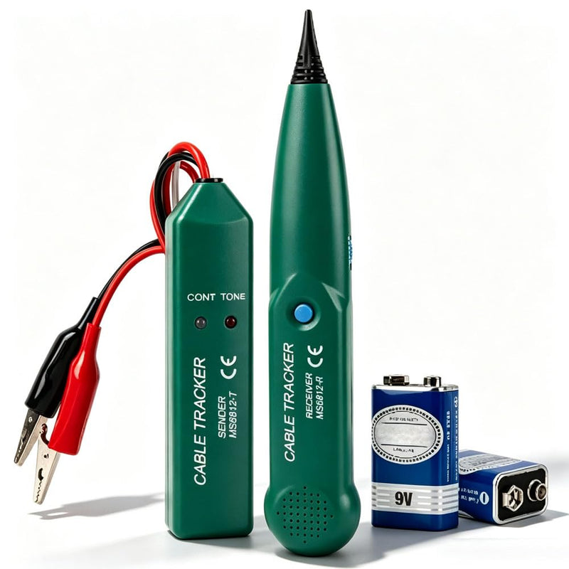 Tone Generator and Probe kit, Automotive Electrical Wire Tracer, Dead Circuit Tracer, Continuity Tester Open Finder for Diyer, Beginners, RJ45 Network RJ11 Telephone Line Tester