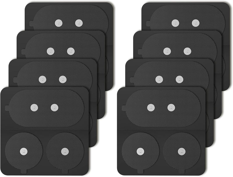 Medcursor TENS Unit Replacement Pads, 8-Pack Electrode Pads with Strong Magnetic Snap, Biocompatible Hydrogel, Reusable 30 Times, Upgraded Self-Stick Performance, Compatible with Medcursor TENS Units