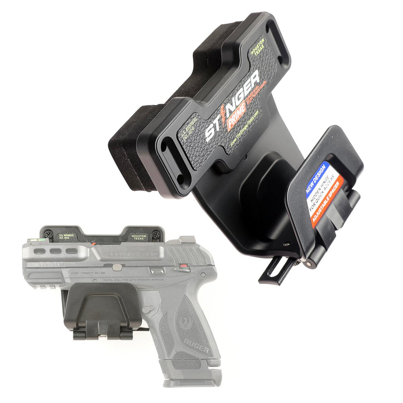 Stinger Gun Mount, Car Holster, Universal Magnetic Gun Mount with Trigger Guard Protection, 30 lb Neodymium Magnet, Gun Magnet Mount for Car, Truck, Desks, Safes, Walls