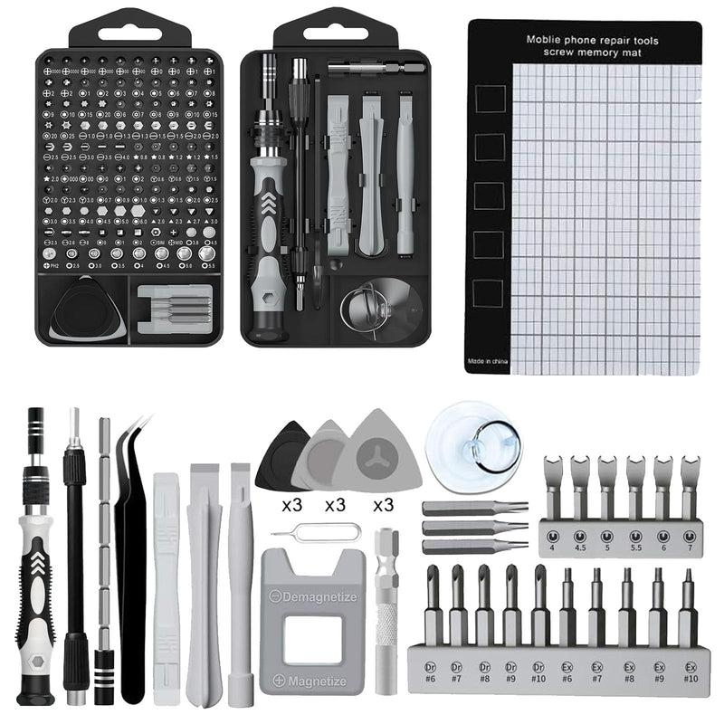 138 in 1 Precision Screwdriver Set, Professional Mini Magnetic Repair Tool Kit with Portable Case for Electronics, Smartphone, Computer, Laptop, Watch, PS5, PC, Camera & DIY Projects 138 IN 1 Precision Screwdriver Set