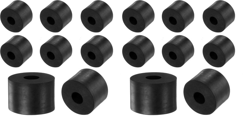 uxcell 8pcs Rubber Spacers 1-1/2" OD, 1/2" ID, 1" Height Round Anti Vibration Spacer Rubber Bushing Grommets Thick Rubber Washers for Home Car Accessories (Pack of 2) 1-1/2" OD x 1/2" ID x 1" Height (Pack of 2)