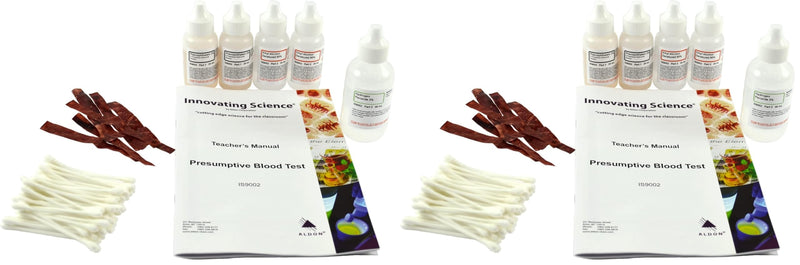 Forensic Chemistry: Presumptive Blood Test Kit - Materials for 30 Tests (Pack of 2) 30 Count (Pack of 2)