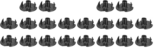 uxcell #8-32 T-Nuts, Zinc-Plated Carbon Steel 3-Pronged Tee Nuts Threaded Inserts for Climbing Holds and Wood Working, Black 50Pcs (Pack of 2) #8-32 (Pack of 2)