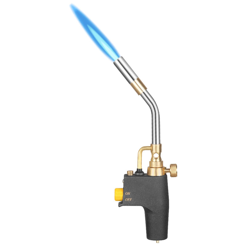 Propane Torch, High Intensity Torch Head Trigger Start Gas Torch for Propane, Map and Mapp Gas, Mapp Gas Torch for Campfire, Charcoal, Firewood, Welding