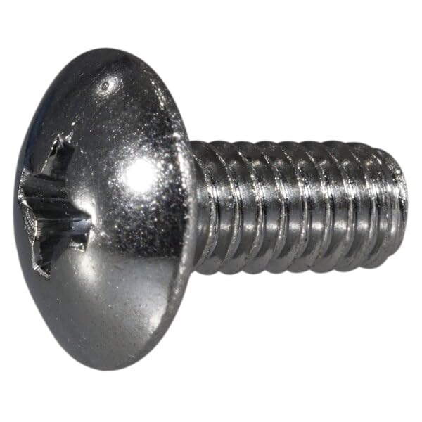 8-32 X 3/8IN Steel COARSE Thread Phillips Truss Head Faucet Screws 8PK