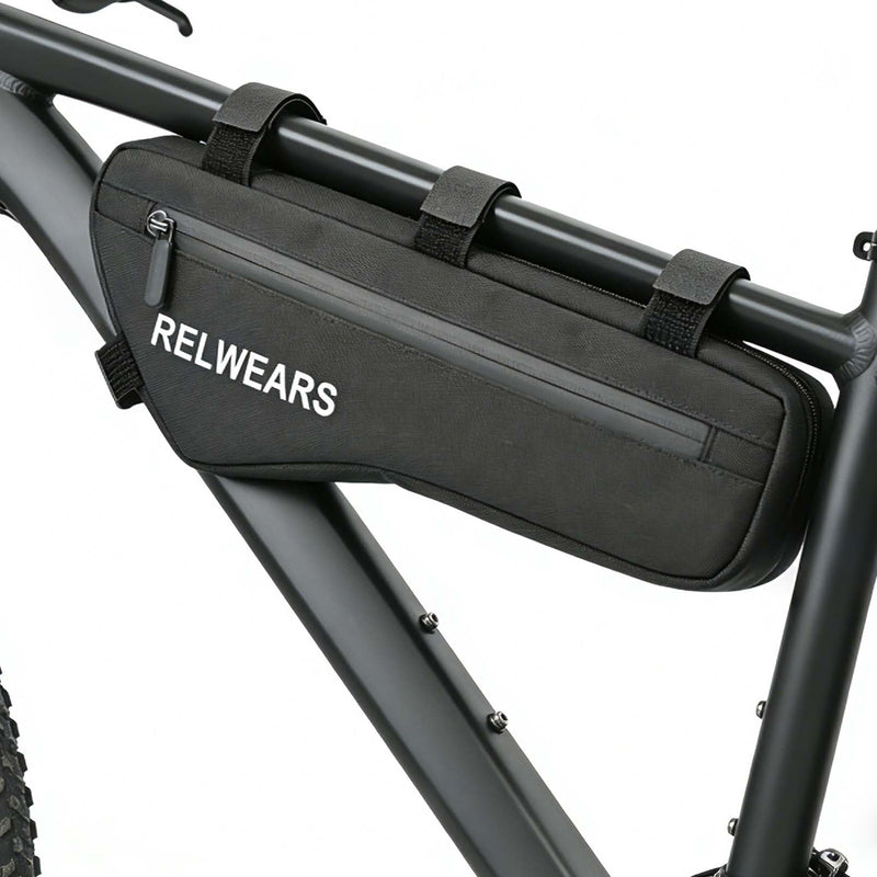 Large Bike Frame Bag 1.5L Bicycle Storage Frame Bags for Phone, Keys,Tools,Wallet,Stable Bicycle Bag for Mountain, Road,Commuter Bike