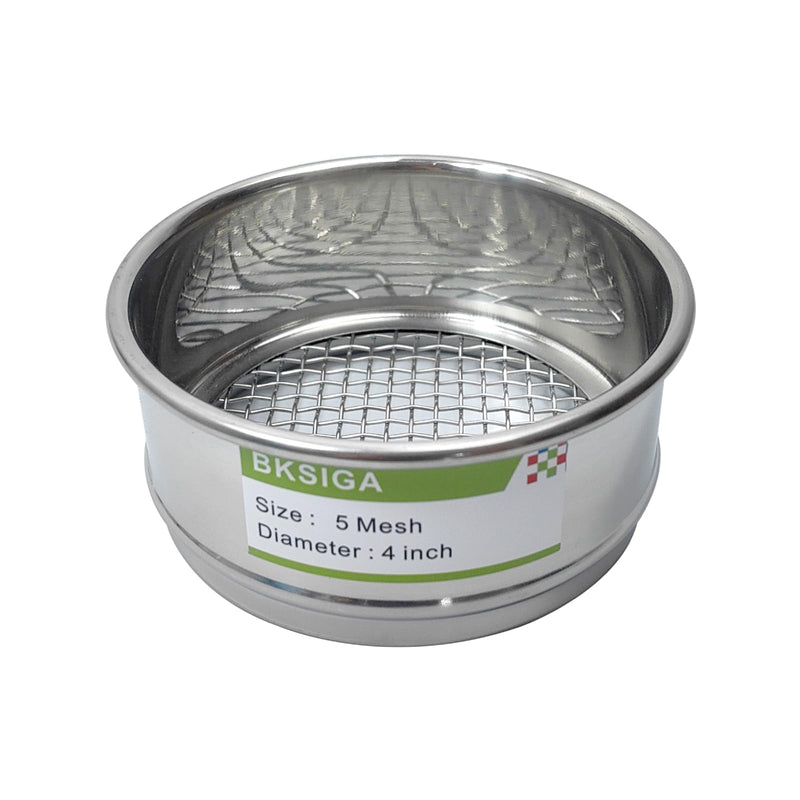 304 Stainless Steel Wire Cloth Lab Sieves, 400 Mesh Test Sieve, 4" Diameter Standard Analysis Sieve for Industrial Laboratory Homes