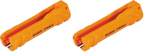 Klein Tools L1412 5-in-1 Cable Stripping Tool for 12-14 AWG, NM Cable Ripper (12/2 and 14/2 Romex), Magnetic with Wire Looping Hole (Pack of 2) (Pack of 2)