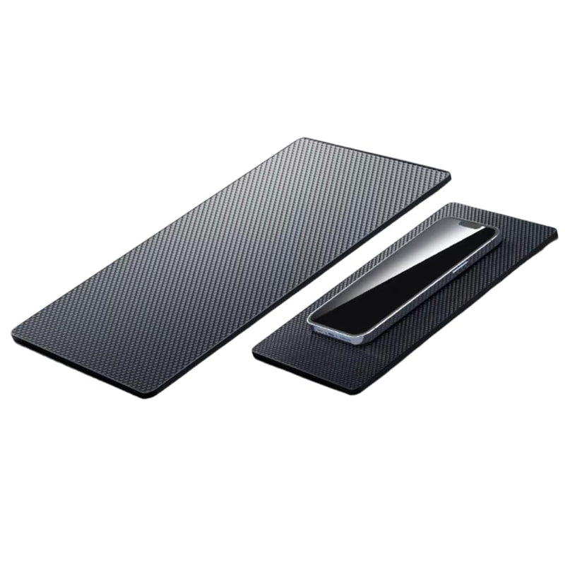 Car Dashboard Anti-Slip Rubber Mat 15.7 x 7.8 Inch Large Non-Slip Pad Super Sticky Grid Texture Holder for Phone GPS Radar Detector Sunglasses Keys Washable & Reusable Universal Car Accessories