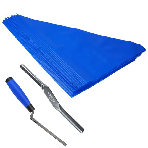 22PCS Tile Grout Masonry Mortar Bag and Brick Jointing Tool Kit Pointing Tool with 20PCS Grout Bags 22