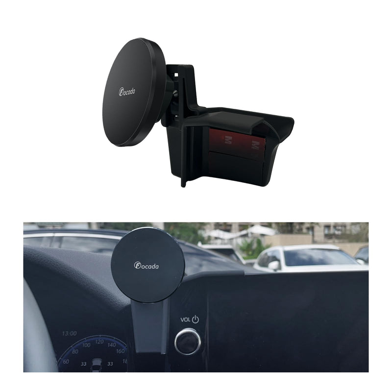 Car Phone Holder for 2025 2026 Toyota Camry XLE XSE Accessories, Magnetic Phone Mount with Storage Box for 12.3-Inch Screen Only, Does Not Block Air Vent, Fits iPhone 17-12 and Most Smartphones Magnetic holder