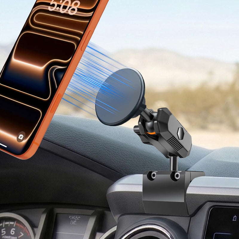 Phone Mount for Toyota Tacoma 2016-2023 | Fit 3rd Gen Tacoma, Magnetic Dashboard Phone Holder, 360° Adjustable, Metal Material