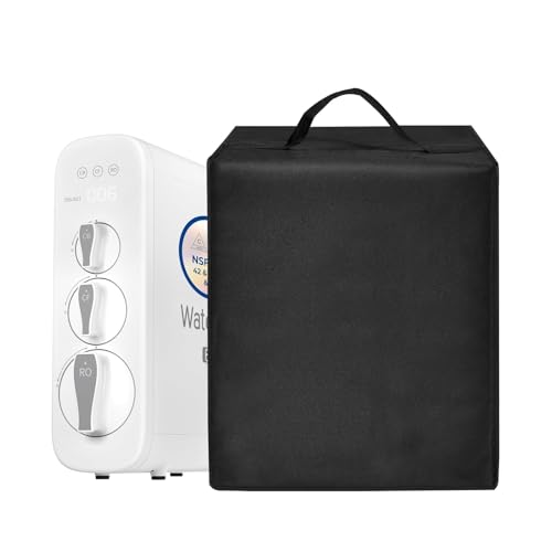 Water Softener Cover for Waterdrop G3P600 Reverse Osmosis System Water Filter Black