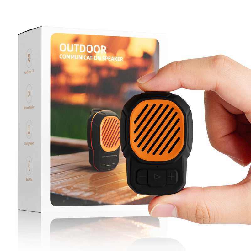 Wearable Bluetooth Speaker, Magnetic Clip on Mini Speaker, TWS Built-in Mic | Small Portable Speaker, IPX6 Waterproof, 2.2oz, 5.4 Bluetooth, Hands-Free Call, Gifts for Men Women, Outdoor Indoor Golf