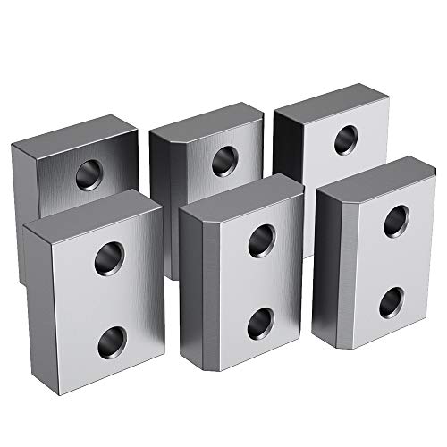 Anbull 6PCS Replacement Blades for EC-16 Electric Hydraulic Rebar Cutter, Cutting up to 5/8 Inch 4-16mm #5 Rebars, with 12 Hexagon Screw and 12 Spring Washer