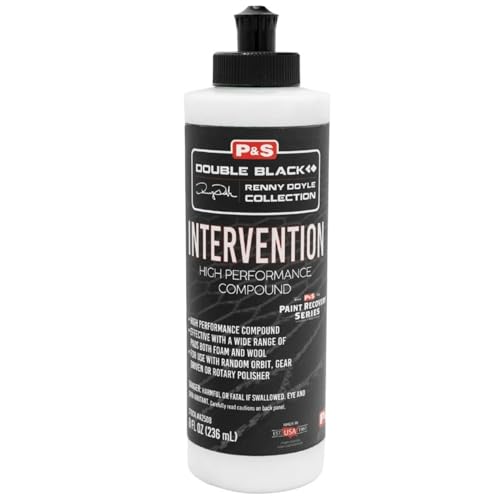 P&S Intervention High Performance Compound – Fast-Cutting Paint Correction Compound, Recovery Series Heavy Cut for Swirls Scratches & Sanding Marks, Works with Wool Microfiber or Foam Pads - 8 oz. 8 oz.