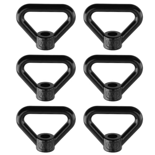 Antrader Lifting Eye Nut,M12 Triangle Ring Shape Lifting Eye Threaded Nut M12