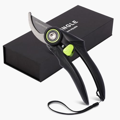  [AUSTRALIA] - Effort-Saving Gardening Scissors Professional Pruning Shears with Ultra-Sharp SK5 Blade Ergonomic Design Anti-Slip Handle for Trimming Thick Branches Essential Tool for Orchard and Garden