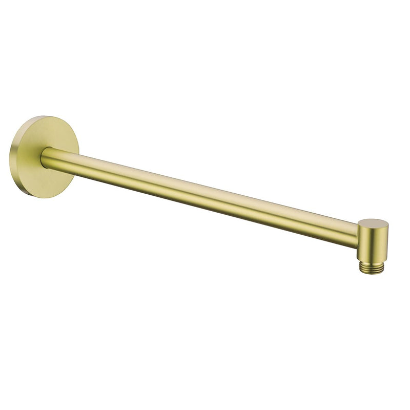 Shower Arm,16 Inch Rain Shower Head Extension Extender, With Flange and Teflon Tape, Made of Thicken Stainless Steel for Bathroom Rainfall Shower,Brushed Gold,SE-91088-16BG Brushed Gold(91088)