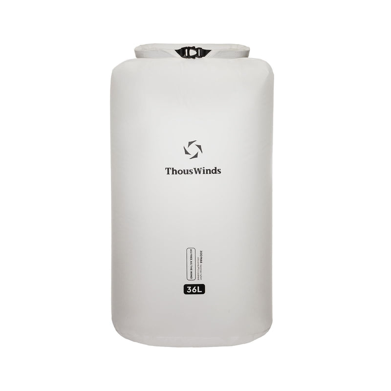 Thous Winds Waterproof Dry Bag, Lightweight Dry Sack for Hiking, Camping, Boating, Backpacking, Kayaking, 36L COCO White