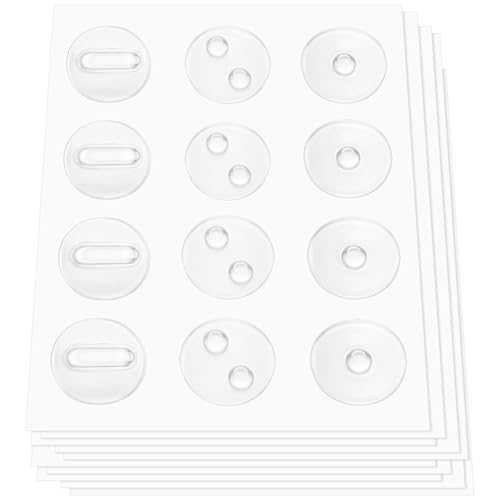 10 Pcs Raised Tactile Bump Dots Clear Computer Gaming Keyboard Tactile Training Decal Location Learning Stickers 1/2 Inch Multiple Raised