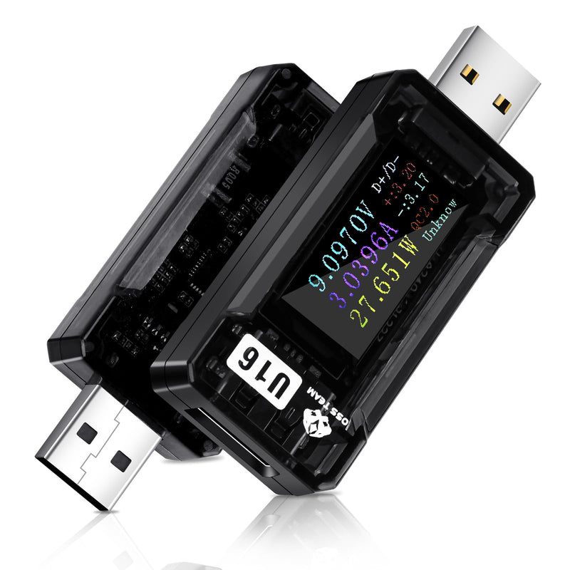 Diymore USB Tester,4-25V 5.0A LCD USB Digital Voltage Current Power Tester Multimeter,USB Power Mester Tester, USB Voltmeter Ammeter QC2.0/3.0