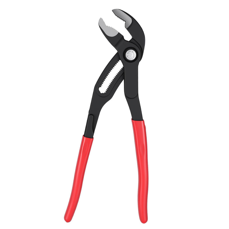 8701250 Cobra Water Pump Pliers, 10 inch, Self-Locking with Pinch Guard, 25 Adjustment Positions, Red