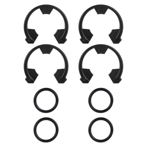 Water Softener Seal Kit, 4 Snap Clips (7337563 WS60X10004 1205500 7116713 1205500 7116713) 4 O-Rings (7337571 7170288 900535 STD302213 WSO3X10025) Parts for Kinetic Wares GE Morton