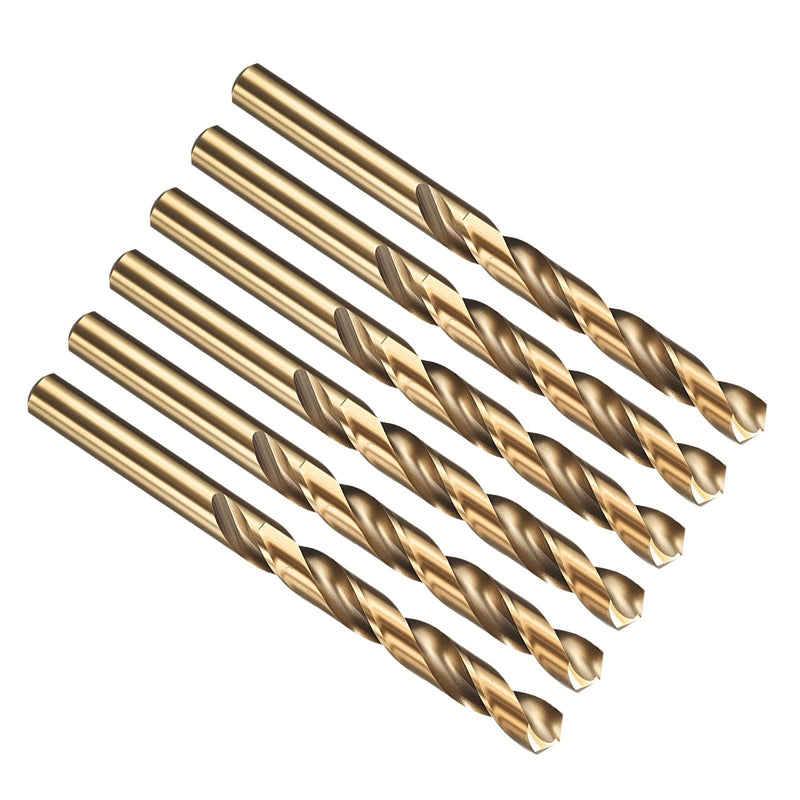PATIKIL Letter x Drill Bit, 4341 High-Speed Steel Bits 135° Gold Finish for Soft Thin Metal Steel Wood Acrylic - 6 Pack