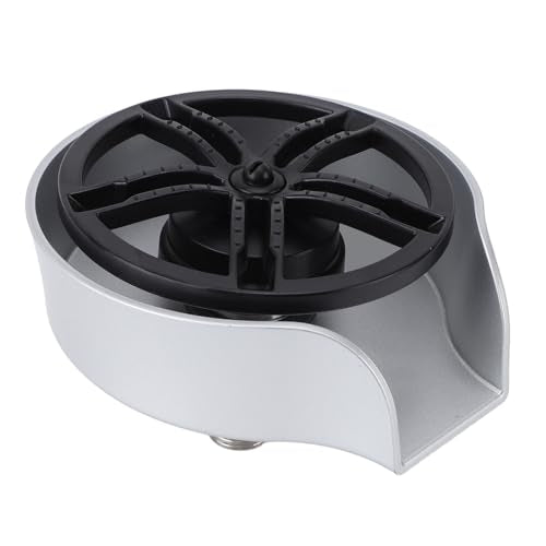 Automatic Glass Rinser Stainless Steel Cup Washer Professional Pressure Glass Washer for Kitchen Sinks (Silver) common