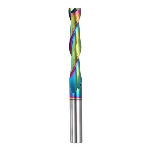 PATIKIL Spiral Router Bit 3/8 " Shank 3/8" Dia 2" CL Upcut 2 Flute 3/8" Shank x 3/8" D x 2" CL