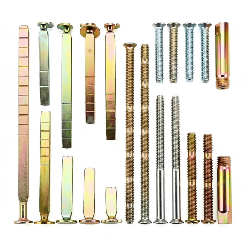 21-Piece Thick Door Extension Kit, Adjustable Deadbolt Tailpiece Set | Fits SC1 SC4 KW1 Keyways, For 1–4 Inch Doors, Long Screws Included, Door Lock Repair Parts
