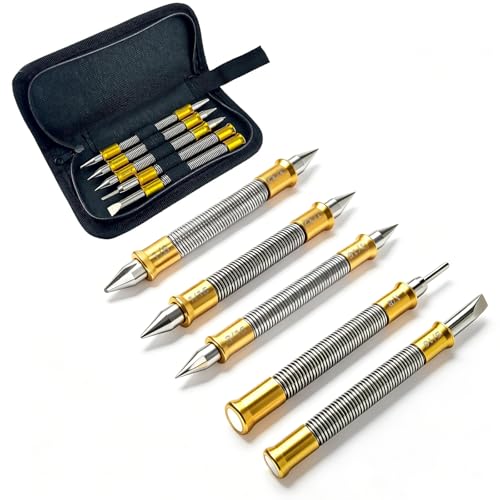5-Piece Nail Setter, Center Punch, Hinge Pin Punch and Cold Chisel Set
