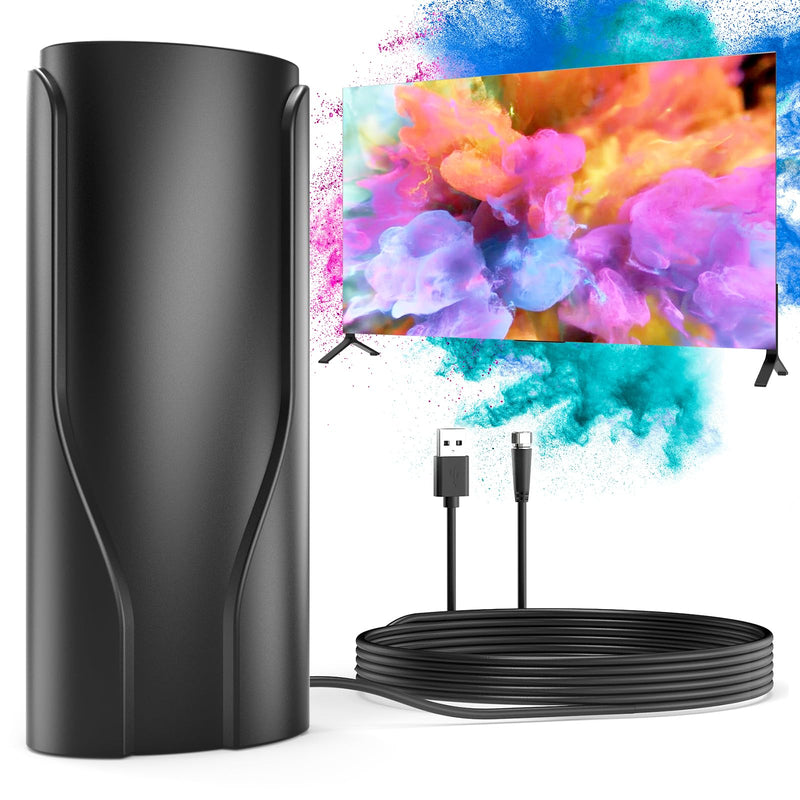  [AUSTRALIA] - TV Antenna, Digital Indoor HD Antennas, Outdoor Antenna with Hooks Digital Antenna for Smart tv Indoor/Outdoor Antenna Supports 4K 8K 1080p